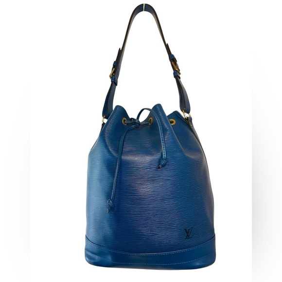 RARE Vintage Louis Vuitton Noé Bucket Bag – Blue Epi Leather France 1994 - Picture 1 of 17
